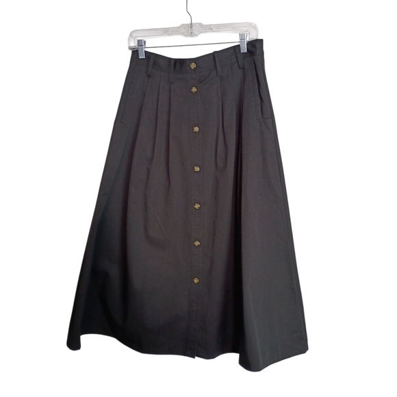 Baxter & Wells Dresses & Skirts - Baxter & Weils - Vintage Black Button Up Skirt -= Size 12